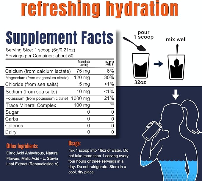 Hi-Lyte Keto K1000 Electrolyte Powder | Lemonade | Hydration Supplement Drink Mix | Boost Energy & Beat Leg Cramps | No Sugar, No Maltodextrin | 50 Servings