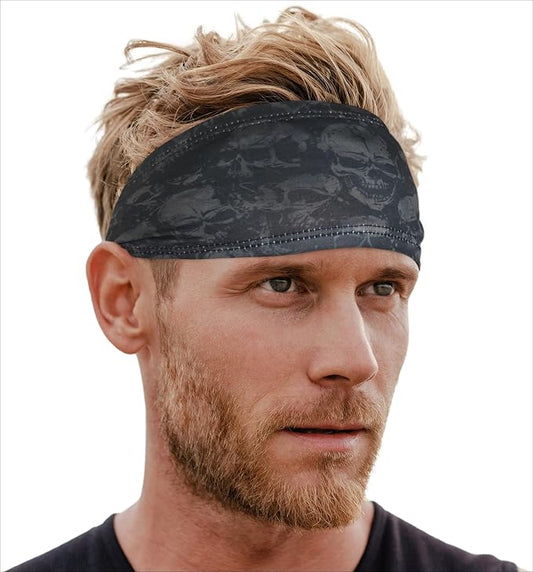 Mens Sweat Bands - Sport Headbands for Men - Workout Headbands for Women - Running Headband -Tennis Athletic Sweatband