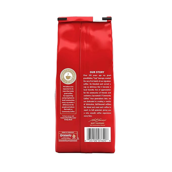 Community Coffee French Roast Ground Coffee, Extra Dark Roast, 32 Ounce (Pack of 1)