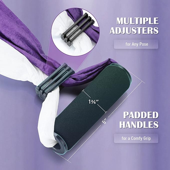 ZELUS Aerial Yoga Swing Sling Strong Yoga Hammock Kit Set Trapeze Inversion Equipment Include 2 Extensions Straps and Ceiling Mounting Kit