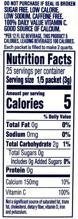 Crystal Light Classic Orange Drink Mix, 10-Quart Box