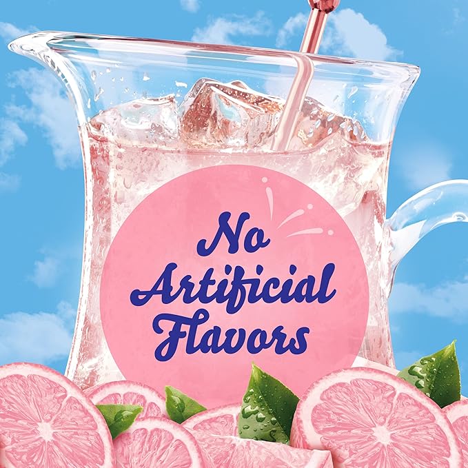 Crystal Light Sugar-Free Pink Lemonade Naturally Flavored Powdered Drink Mix 72 Count Pitcher Packets(Packaging may vary)
