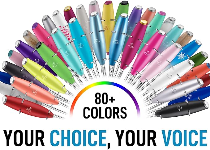 Zulay Powerful Milk Frother for Coffee with Upgraded Titanium Motor - Handheld Frother Electric Whisk, Milk Foamer, Mini Mixer and Coffee Blender Frother for Frappe, Latte, Matcha, No Stand - Pink