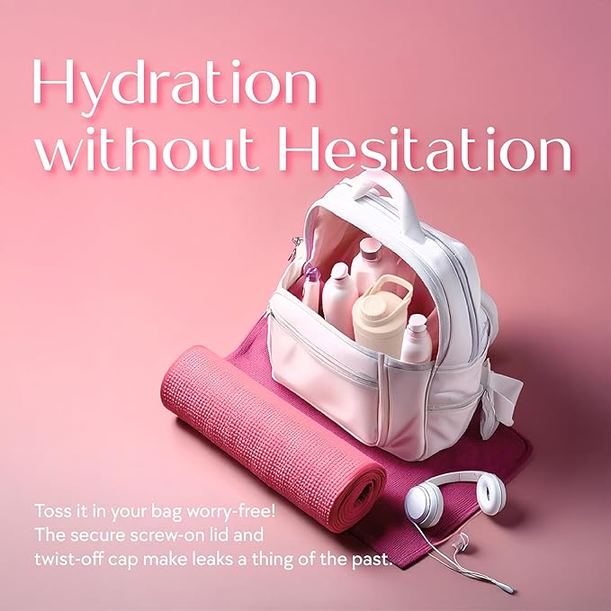 Paradise Shaker Bottle, 24 oz, Insulated Stainless Steel Protein Shaker, Smoothie and Pre Workout for Women, with Leakproof Twist-Off Chug Cap, Quiet Mixing, Creamy Pink, Malibu Sands