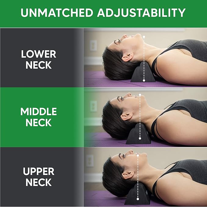 Cervical Orthotic Traction Block, Firm, FSA/HSA Eligible, Spinal & Neck Alignment, Cervical Traction Device & Neck Stretcher