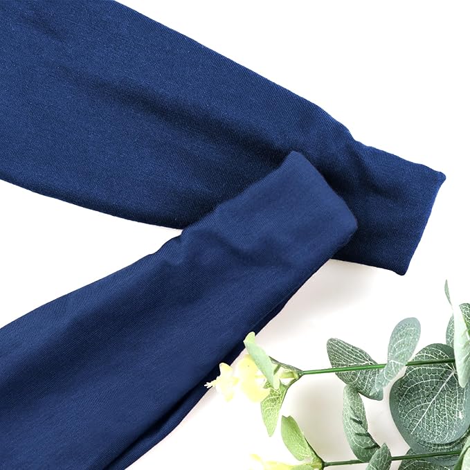 DRESHOW Yoga Sports Headbands for Women Elastic Non-Slip Headbands Workout Running Hair Bands 6 Pack