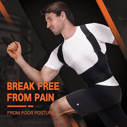 Posture Corrector for Men & Women – Adjustable Full Back Brace for Upper & Lower Back Support, Spine Alignment & Pain Relief - Extra Large