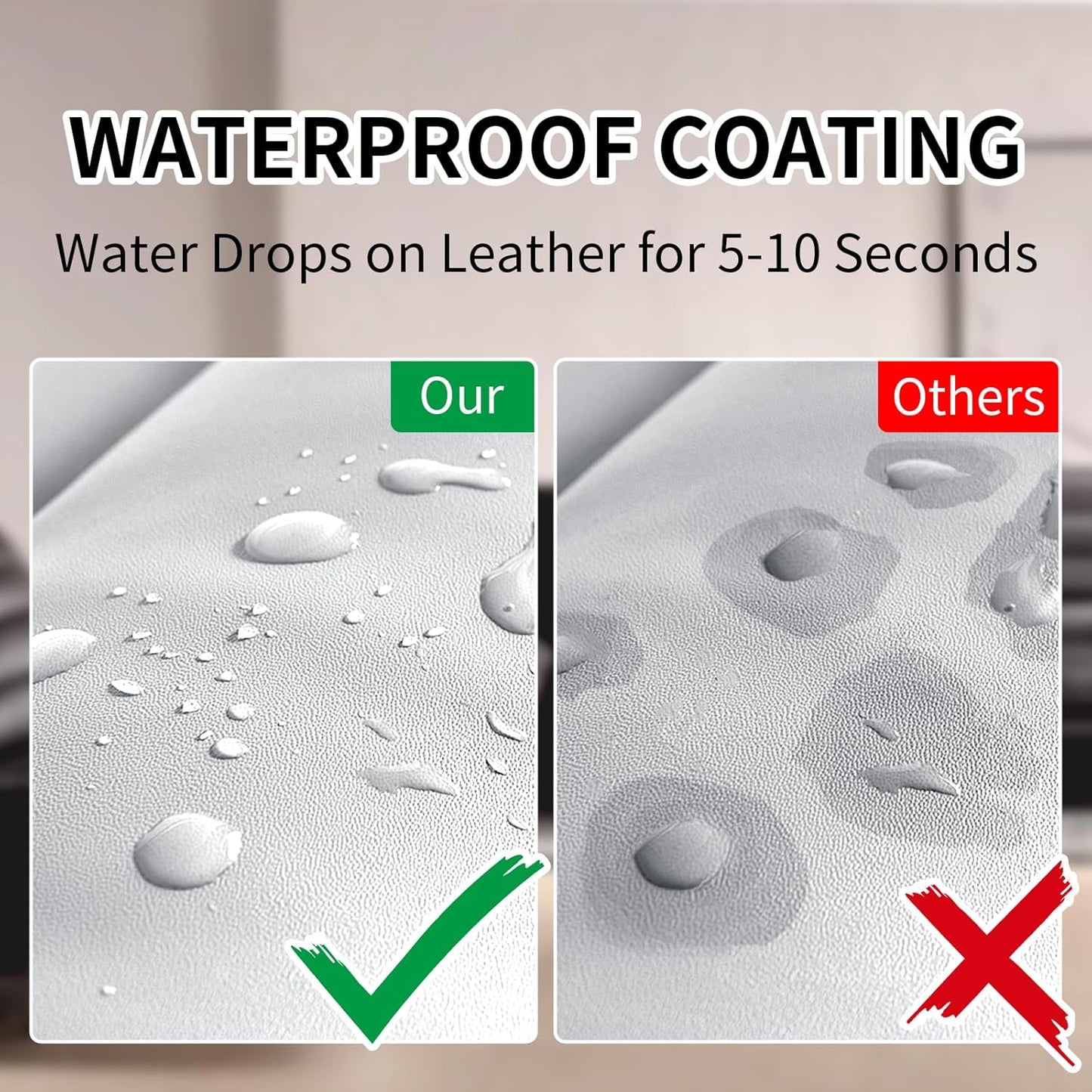 8.5oz Leather Recoloring Balm with 100ml Mink Oil,White Leather Repair kit for Furniture and Car Interior,Leather Couch Scratch Repair,Leather Dye Paint,Mink Oil for Leather