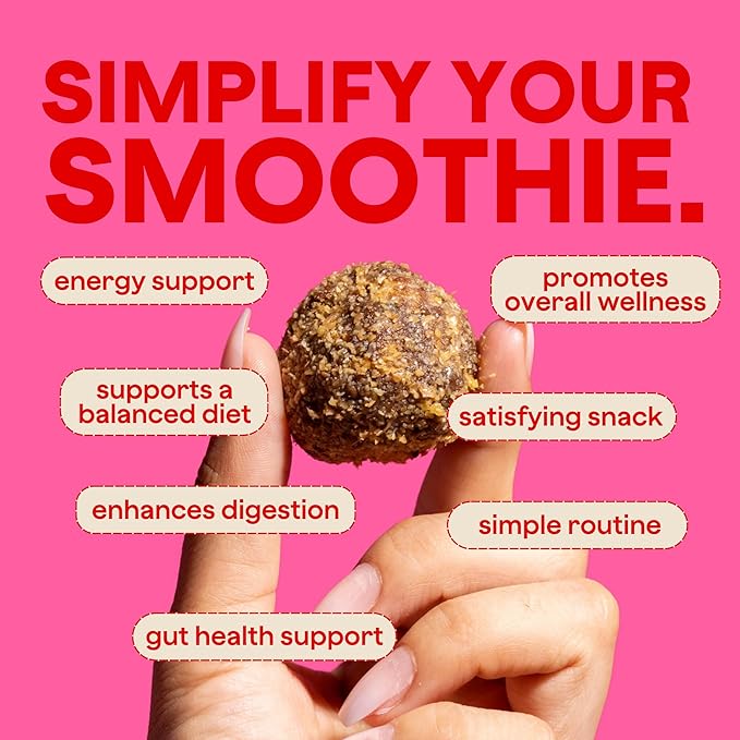 The Bomb Co. Blender Bomb, The OG, Superfood Smoothie Mix with Chia Seeds, Hemp Seeds, Flax Seeds, Sea Salt, & Amino Acids for Gut Health, Gluten Free, High Fiber, 10 Servings