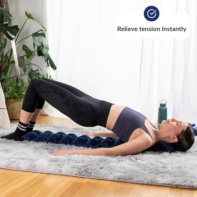 Spine Corrector for Back Decompression | 24 Very Firm Massage Balls for Deep Tissue Pressure | Spine Stretcher for Alignment & Posture | Decompression Back Stretcher | Body Alignment | Acupressure