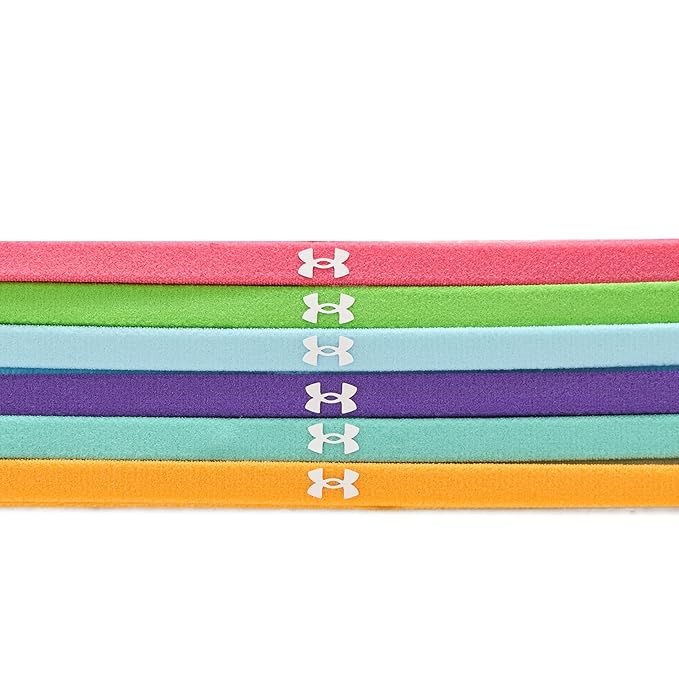 Under Armour Womens Mini Elastics 6 Pack, (695) Aero Pink / / White, One Size Fits Most