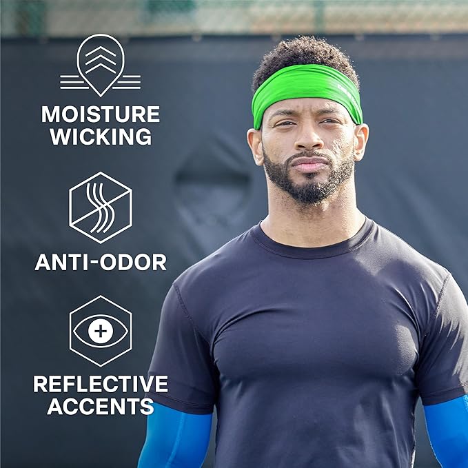COLD FACTOR Instant Cooling Headband 3 Pack | Advanced Evaporative Comfort for Sports & Outdoor | UPF 50+ Protection | Long-Lasting Coolness | Ideal for Fitness, Hiking, Yoga, & Running