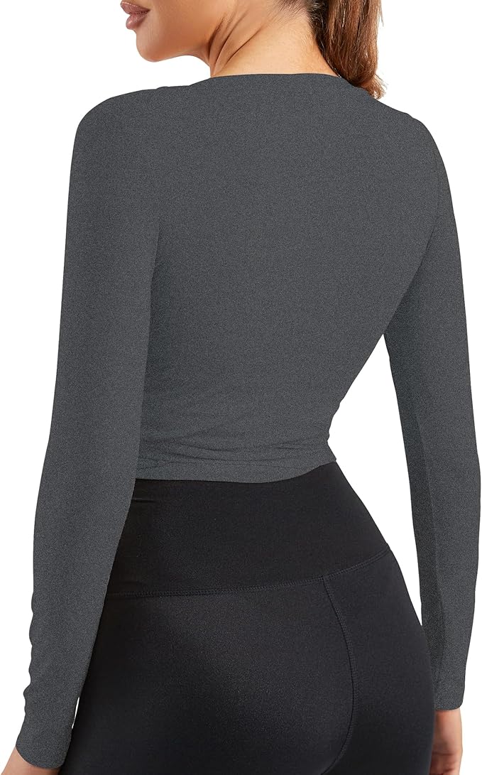 Women Tie Front Shrug Long Sleeve Bolero Cardigan Lightweight Casual Tops