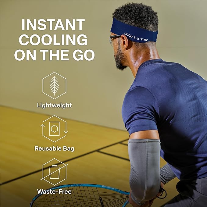 COLD FACTOR Instant Cooling Headband 3 Pack | Advanced Evaporative Comfort for Sports & Outdoor | UPF 50+ Protection | Long-Lasting Coolness | Ideal for Fitness, Hiking, Yoga, & Running