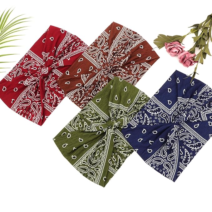 DRESHOW 8 Pack Bow Headbands of Solid Color for Women’s Hair Non Slip Wide Vintage Head Wraps Knotted Cute Hair Band Accessories