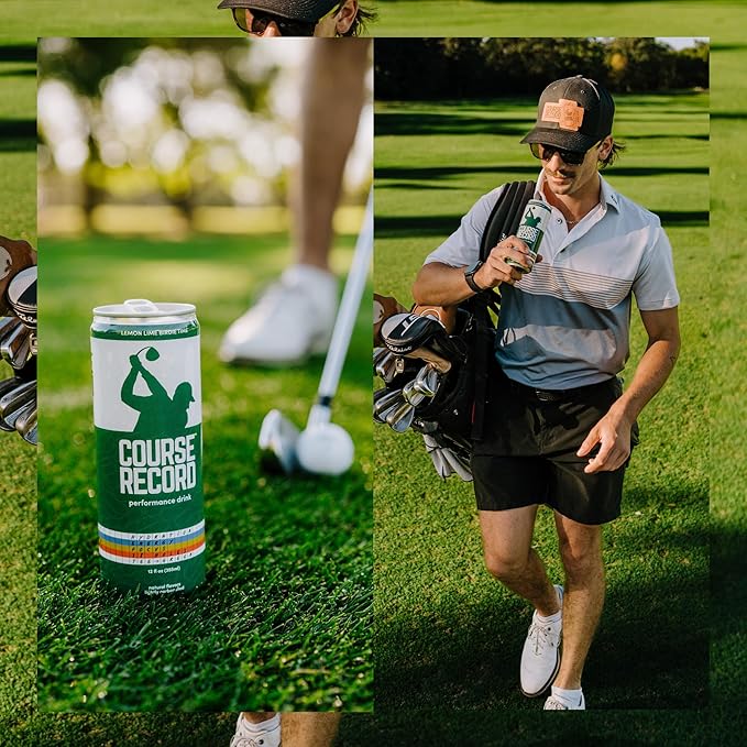 Functional Hydration Drink for Golfers β COURSE RECORD Variety Pack β Electrolytes, Calm Energy & Focus β Healthy Sports Drink β 12-Pack (12oz Cans) β Low Sugar, Low Caffeine