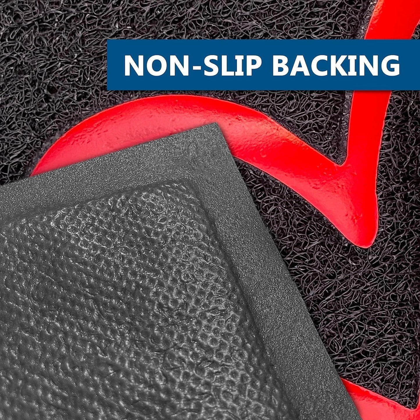 EARTHALL Door Mat Outside Inside Home Doormat, 32"x20", Durable Floor Mat Non Slip Mat Ultra Absorb Mud Easy Clean Front Doormat for Garage, Entryway, Patio, High Traffic Areas, Black