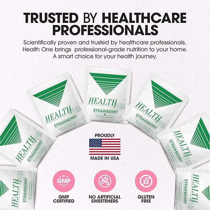 Strawberry Meal Replacement Powder | High Protein with 15G Whey & Soy Isolate | GLP-1 Booster | Best for Lean Shakes for Weight Loss in Women & Men | No Artificial Sweeteners (15 Servings)