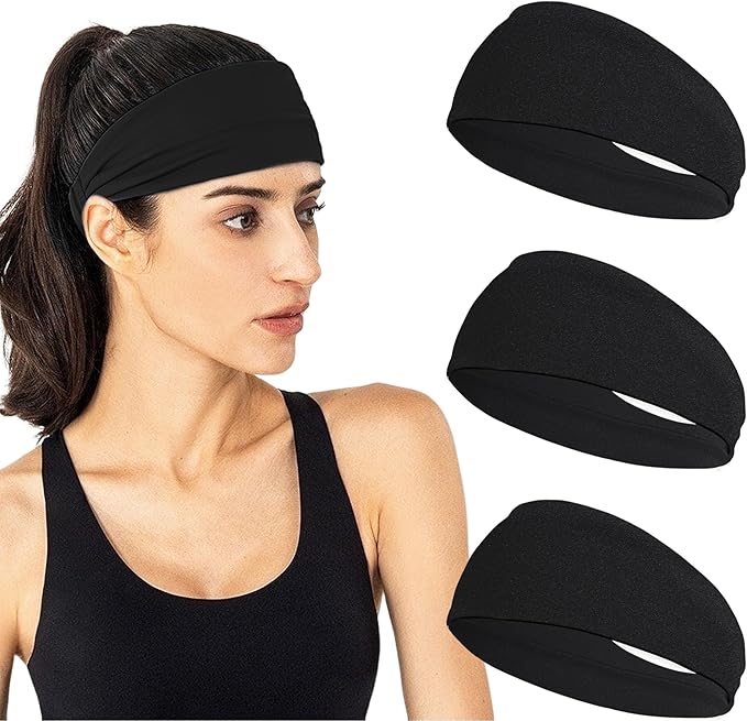 JOYOYO Unisex Headbands for Women's Hair Soft Stretchy Fabric Kylie Head Band Bandeaux Hair Accessories for Workout Gym Yoga Hair Band,100% Pure Cotton