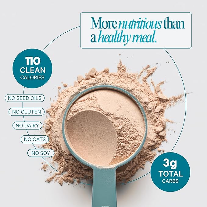 LyfeFuel All-in-One Essentials Nutrition Shake | Complete Meal Replacement Powder | 50+ Superfood Blend, 18g Plant- Based Protein - Vanilla, 24 Servings