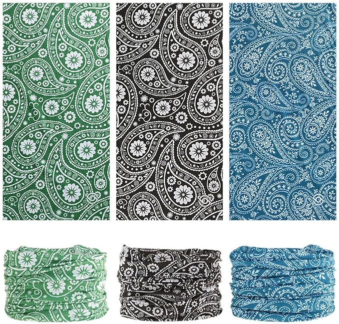 Neck Gaiter Headband Headwear Head Wrap Face Mask Magic Scarf Bandana for Men and Women