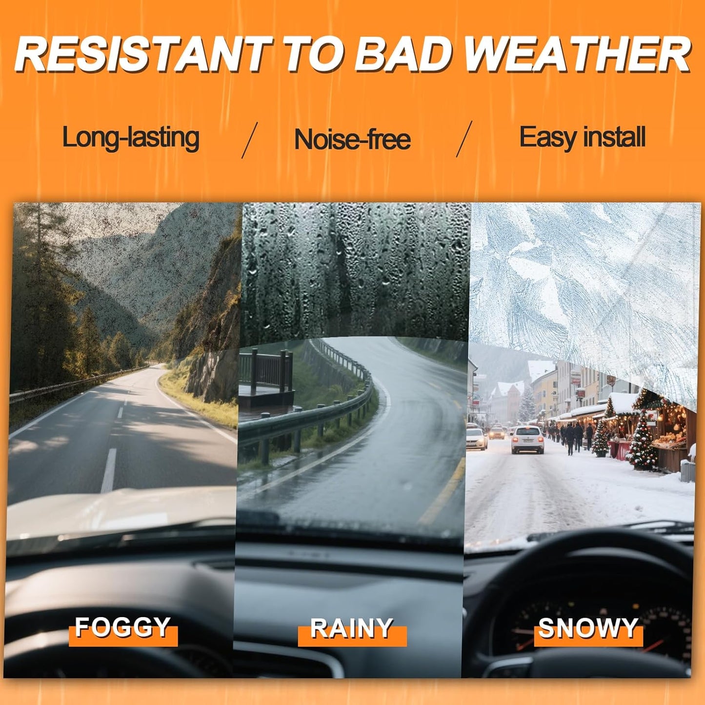 HULADAED® 26''+19''+14'' Windshield Wipers Replacement for Subaru Outback/Legacy 2014 2013 2012 2011 2010,Silicone Front Rear Wiper blades for MY Car-All Weather & Quiet(3 PACK)