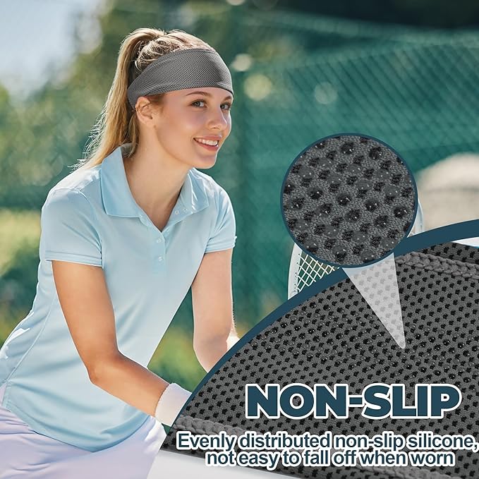 Sukeen Cooling Headbands for Women, Instant Cooling, Moisture Wicking Non-Slip Sweatbands for Women, Elastic Sweat Bands Headbands for Running Yoga Gym Athletic Sports Workouts