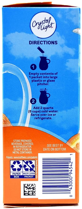 Crystal Light Classic Orange Drink Mix, 10-Quart Box