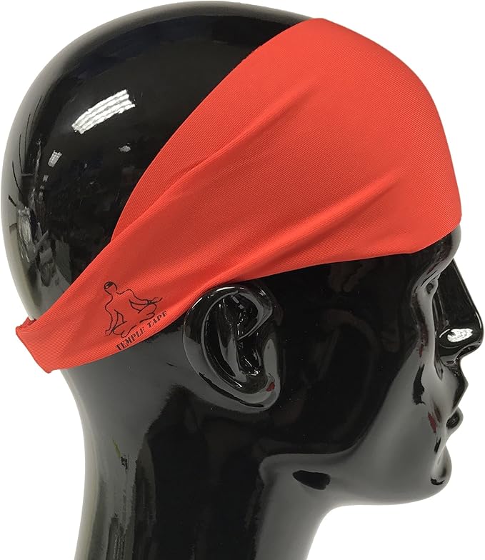 Headbands for Men and Women - Mens Sweatband & Sports Headband Moisture Wicking Workout Sweatbands for Running, Cross Training, Yoga and Bike Helmet Friendly