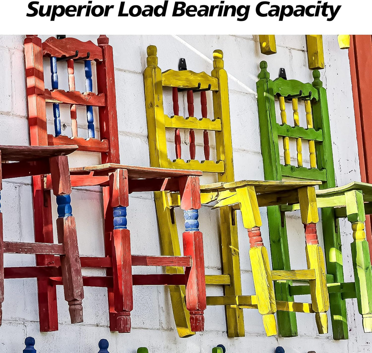 4 Pack 5.2x5.1 inch U Heavy Duty Garage Hooks,Solid Steel Wall Mount Hangers,with Anti-Slip Coating,for Hanging and Organising Ladder,Bike,Ropes,Broom,Garden,Yard and Power Tools