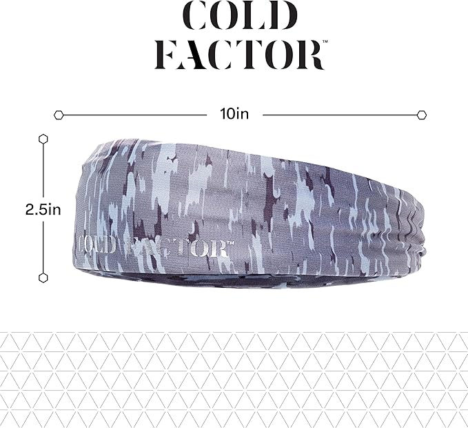 COLD FACTOR Instant Cooling Headband 3 Pack | Advanced Evaporative Comfort for Sports & Outdoor | UPF 50+ Protection | Long-Lasting Coolness | Ideal for Fitness, Hiking, Yoga, & Running