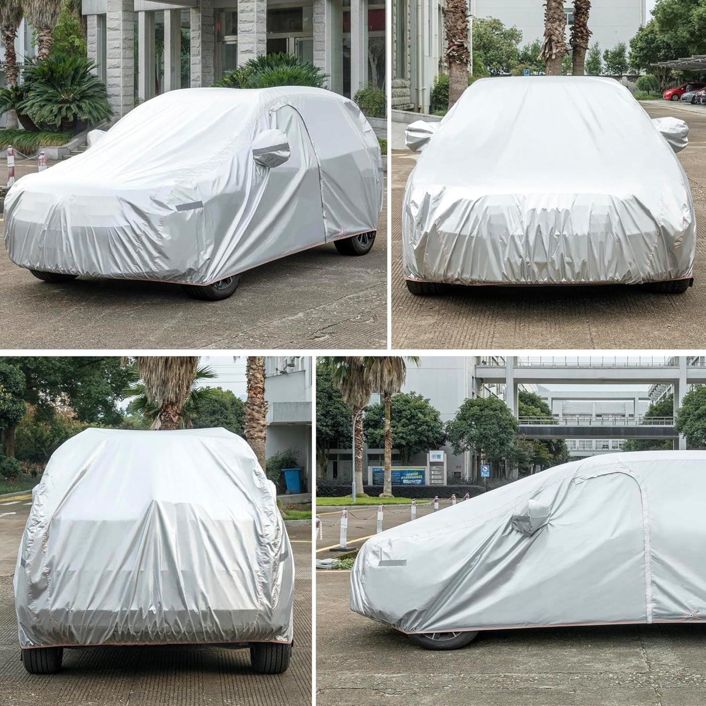 7-Layer Waterproof SUV Car Cover Fit for Honda CRV CR-V (2006-2024),Snowproof Outdoor Car Cover for Automobile All Weather with Door Zipper & Inner Cotton