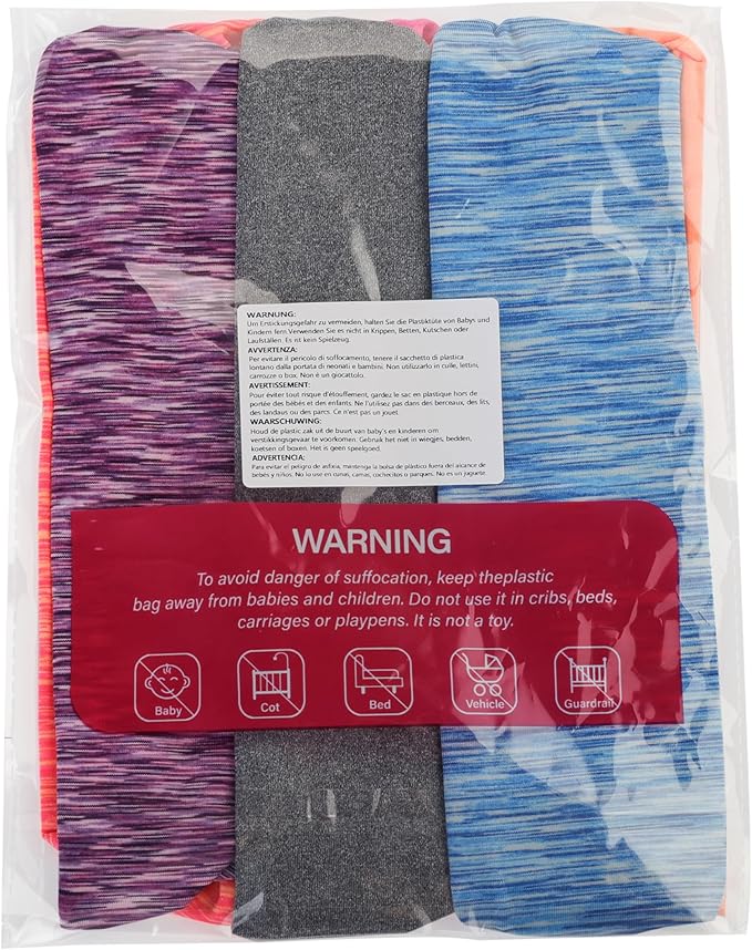 Dreamlover Workout Headbands for Women Athletic, Sweatbands, Sports Headbands for Exercise, 6 Pieces