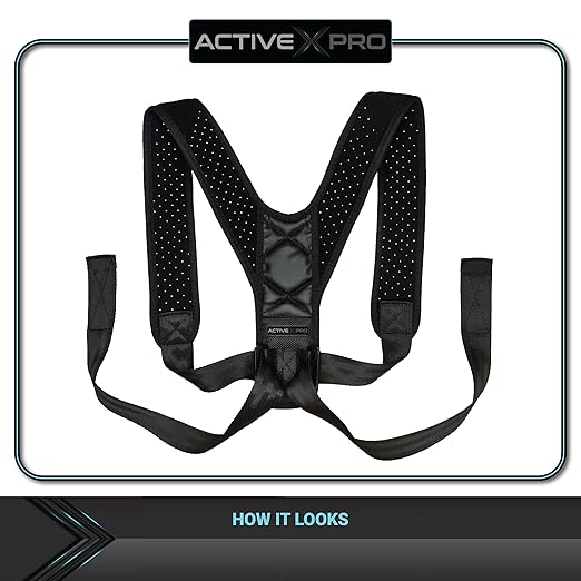 Posture Corrector for Men and Women - Shoulder Straightener Back Brace - Adjustable Straps - Scoliosis, Kyphosis, Scapula and Neck Hump Relief - Full Spine Support (Medium)