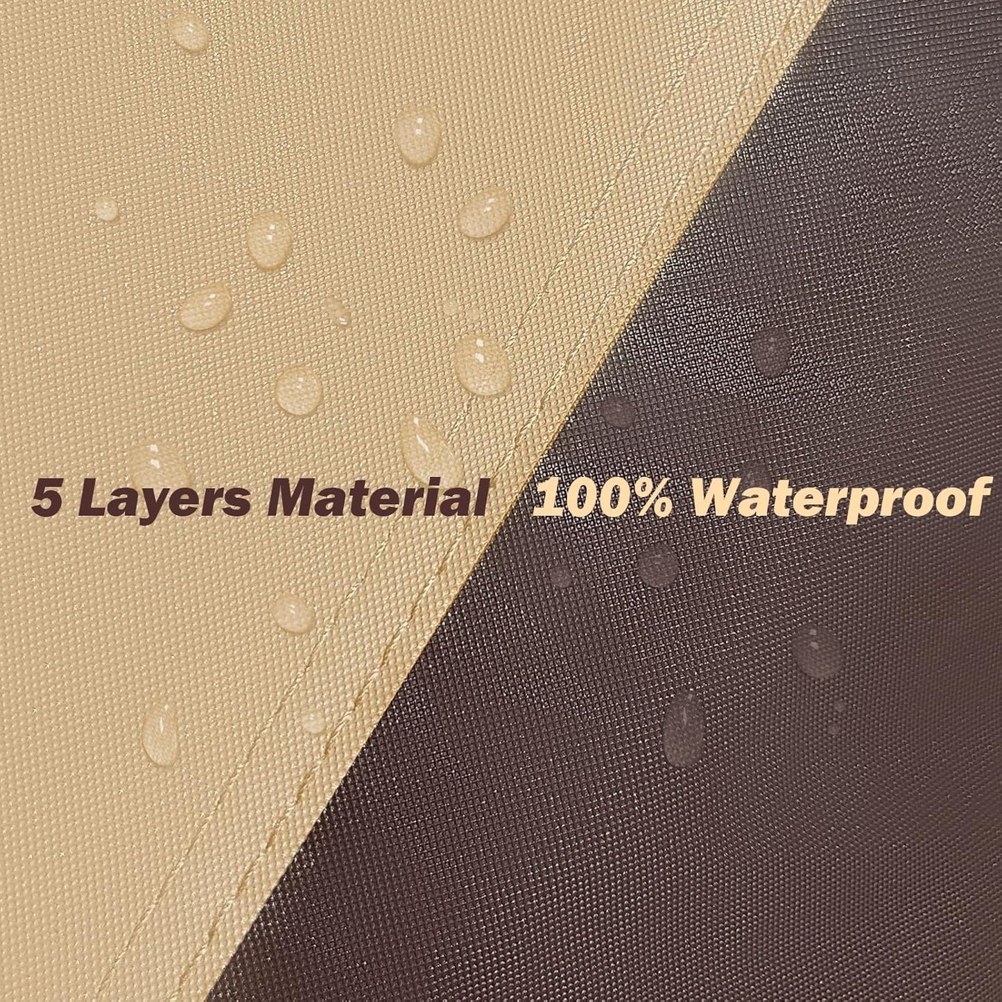 CRV Car Covers Waterproof All Weather Compatible with Honda CRV(1997-2024), Outdoor Anti-UV Sun Rain Protection Full Exterior Cover (Camel with Brown)