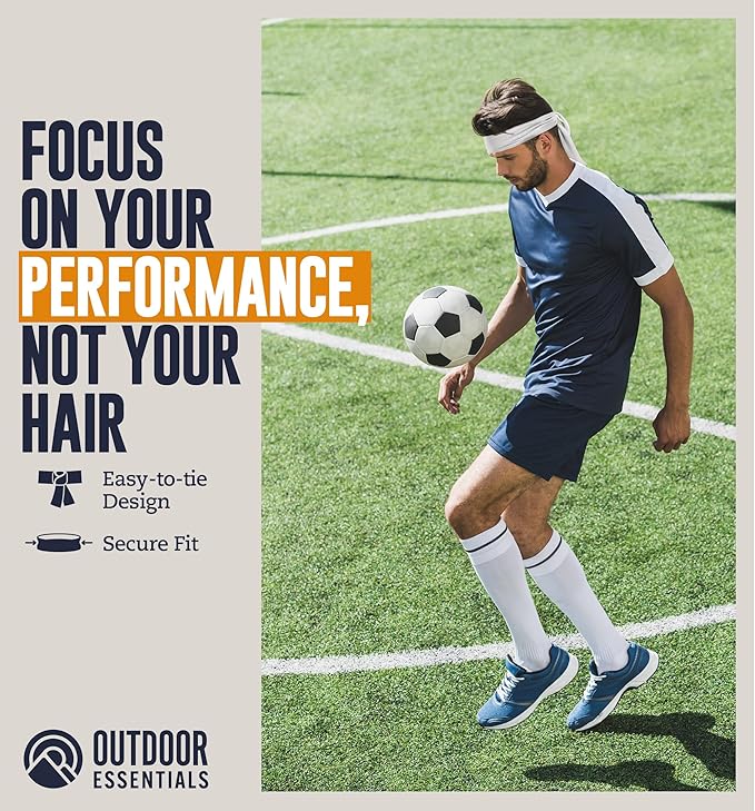 Tie Headband for Women & Men - Ninja Headbands, Head Tie for Running, Basketball, Football & Athletics,Cooling Headband