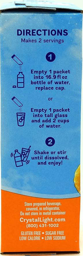Crystal Light on the Go Energy Citrus, 10 Packets (2-Pack)