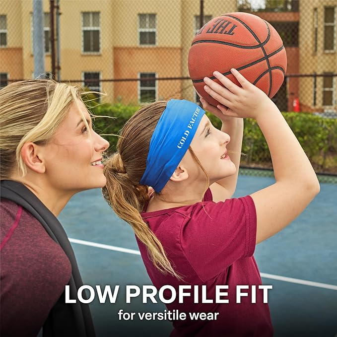 COLD FACTOR Instant Cooling Headband 3 Pack | Advanced Evaporative Comfort for Sports & Outdoor | UPF 50+ Protection | Long-Lasting Coolness | Ideal for Fitness, Hiking, Yoga, & Running