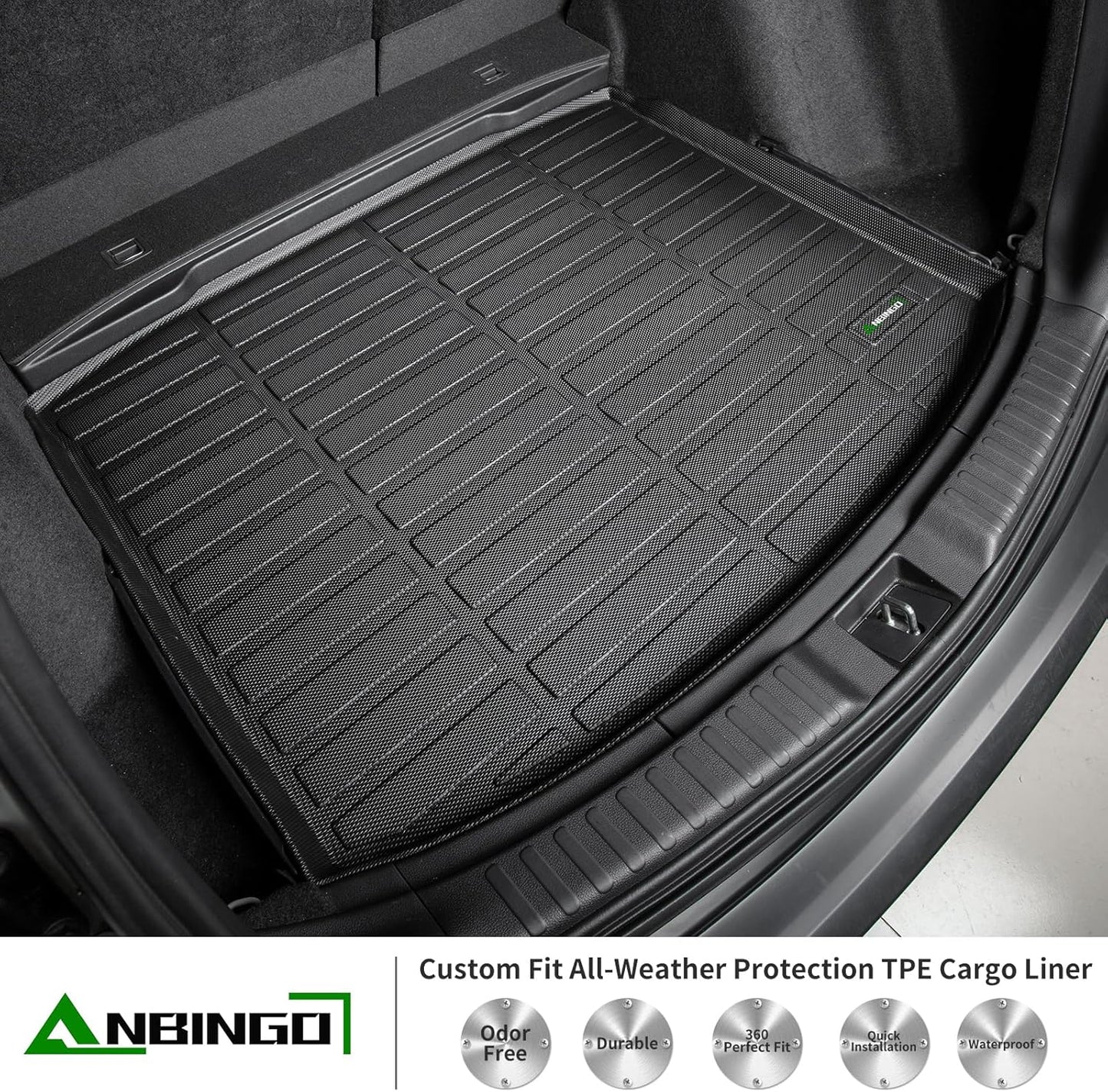 ANBINGO®Floor Mats Fit for Nissan Murano 2024-2017.5&Cargo Liners All Weather Mats for Murano TPE Car Mat Rugs for Nissan Murano Rubber Trunk Carpet for Murano Automotive Accessories