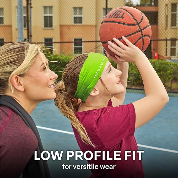 COLD FACTOR Instant Cooling Headband 3 Pack | Advanced Evaporative Comfort for Sports & Outdoor | UPF 50+ Protection | Long-Lasting Coolness | Ideal for Fitness, Hiking, Yoga, & Running