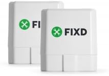 FIXD Bluetooth OBD2 Scanner for Car - Car Code Readers & Scan Tools for iPhone & Android - Wireless OBD2 Auto Diagnostic Tool to Check Engine & Fix All Cars & Vehicles ‘96 or Newer (2 Pack)