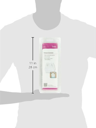 DMI Posture Corrector, Unisex, White, Criss-Cross Foam Bands, Extra Large, 46" to 48" Chest Size (Pack of 2)