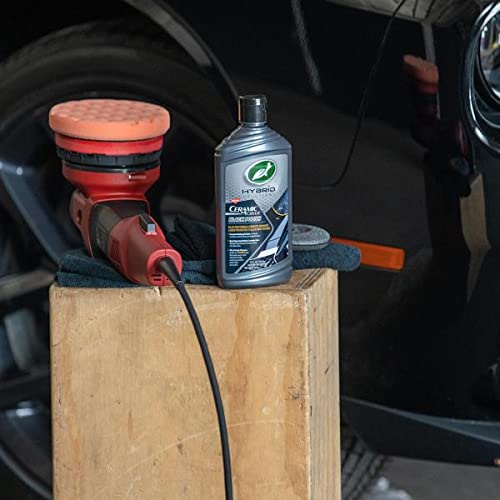 Turtle Wax 53895 Hybrid Solutions Ceramic Acrylic Black Polish and Wax Formulated for Black Car Paint, Removes Surface Scratches and Swirl Marks, Provides Water Repellency, 14 oz. (Pack of 3)