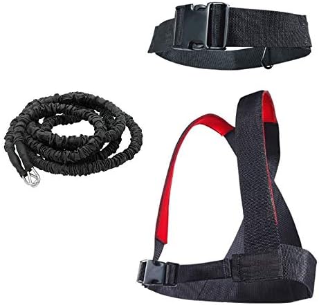 YNXing Dynamic Resistance Trainer for Resistance Training to Improve Strength, Power, and Agility 5m/2m Elastic Cord Set