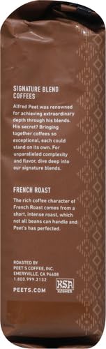 Peet's Coffee, Dark Roast Ground Coffee - French Roast 10.5 Ounce Bag
