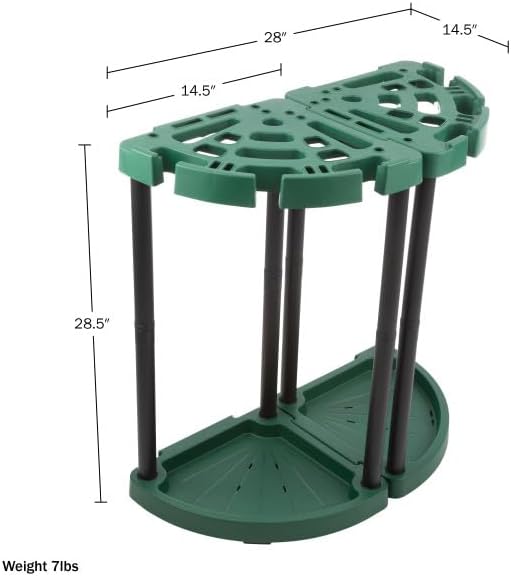 Stalwart Tool Organizer 2-Pack - Garage Storage Rack - Organize Up to 48 Yard Tools - Corner Rack for Home or Shed - Easy to Assemble Utility Racks