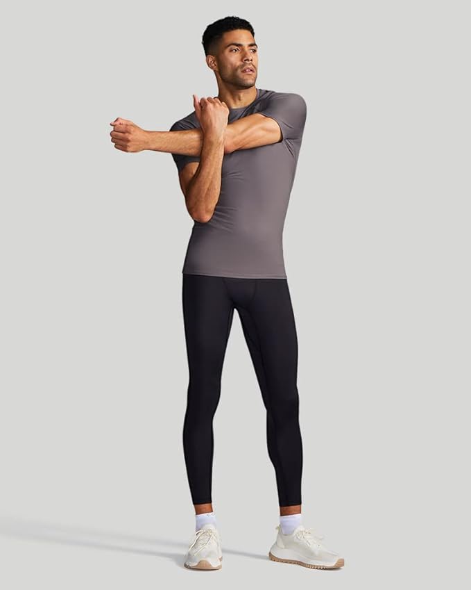 Tommie Copper Shoulder Support Shirt for Men, Posture Corrector Compression Shirt with UPF 50 Sun Protection
