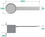 25 mL (5 Teaspoon) Long Handle Scoop for Measuring Coffee, Pet Food, Grains, Protein, Spices and Other Dry Goods (Pack of 5)