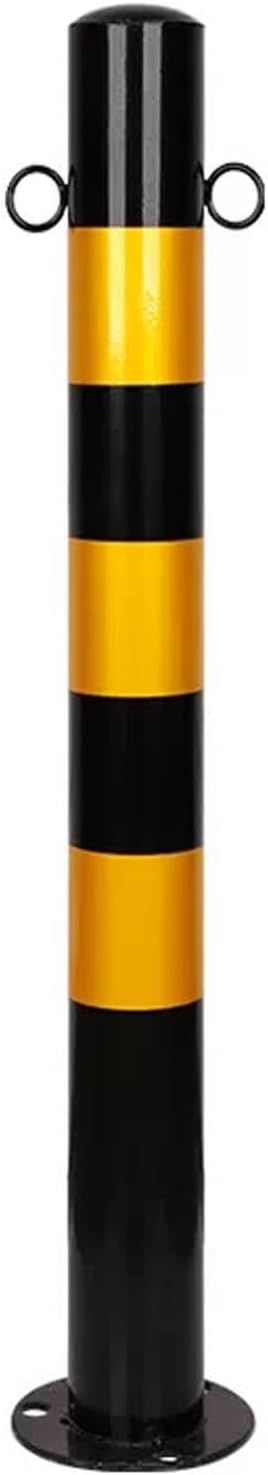 Safety Barrier Bollard for Driveways, Parking Bollard for Warehouse, Traffic Barricade Cones, Parking Stopper for Garage, for Construction Sites etc(Black (1PCS))