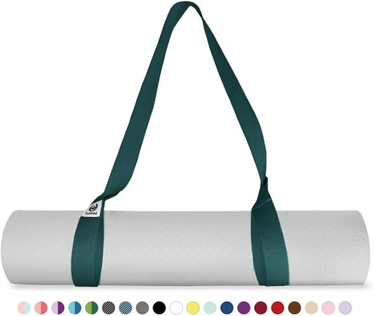 Tumaz Yoga Mat Strap [MAT NOT Included] (2 Sizes) with Extra Thick & Comfy Delicate Texture, Adjustable Yoga Mat Carrier
